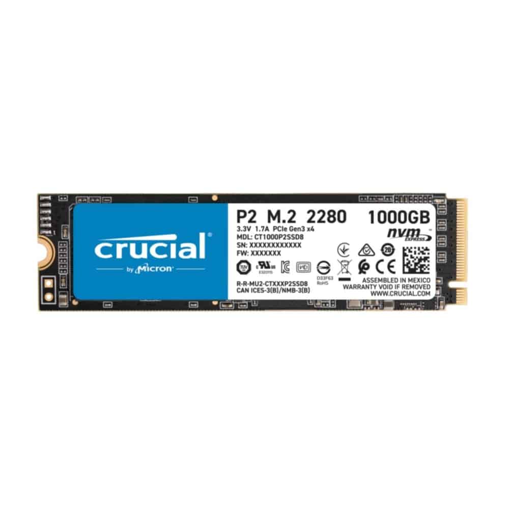 1TB P2 CT1000P2SSD8 PCIe M.2 NVME Interne SSD-Festplatte