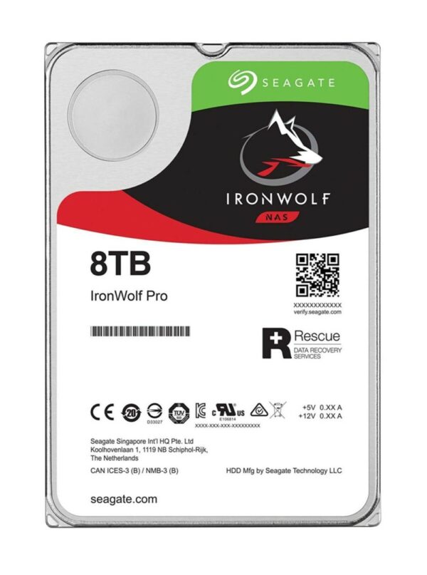 IronWolf NAS ST8000VN004 8TB Sata III 256MB (D) Interne HDD-Festplatte