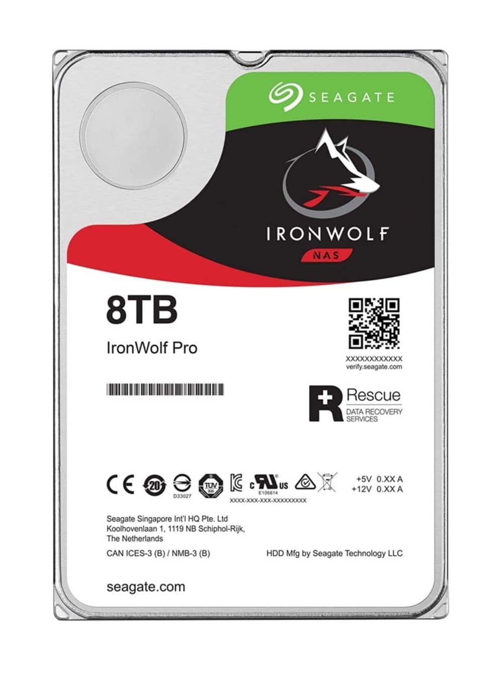 IronWolf NAS ST8000VN004 8TB Sata III 256MB (D) Interne HDD-Festplatte