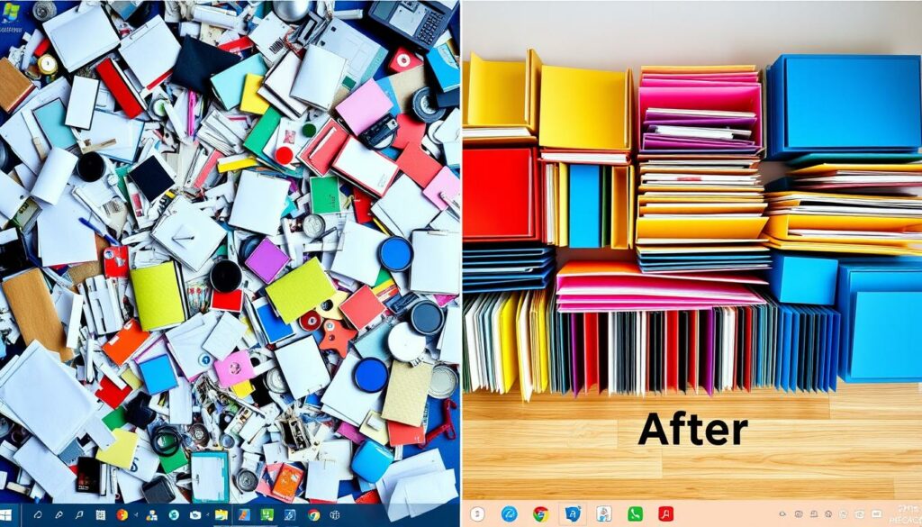 Desktop und Download-Ordner organisieren